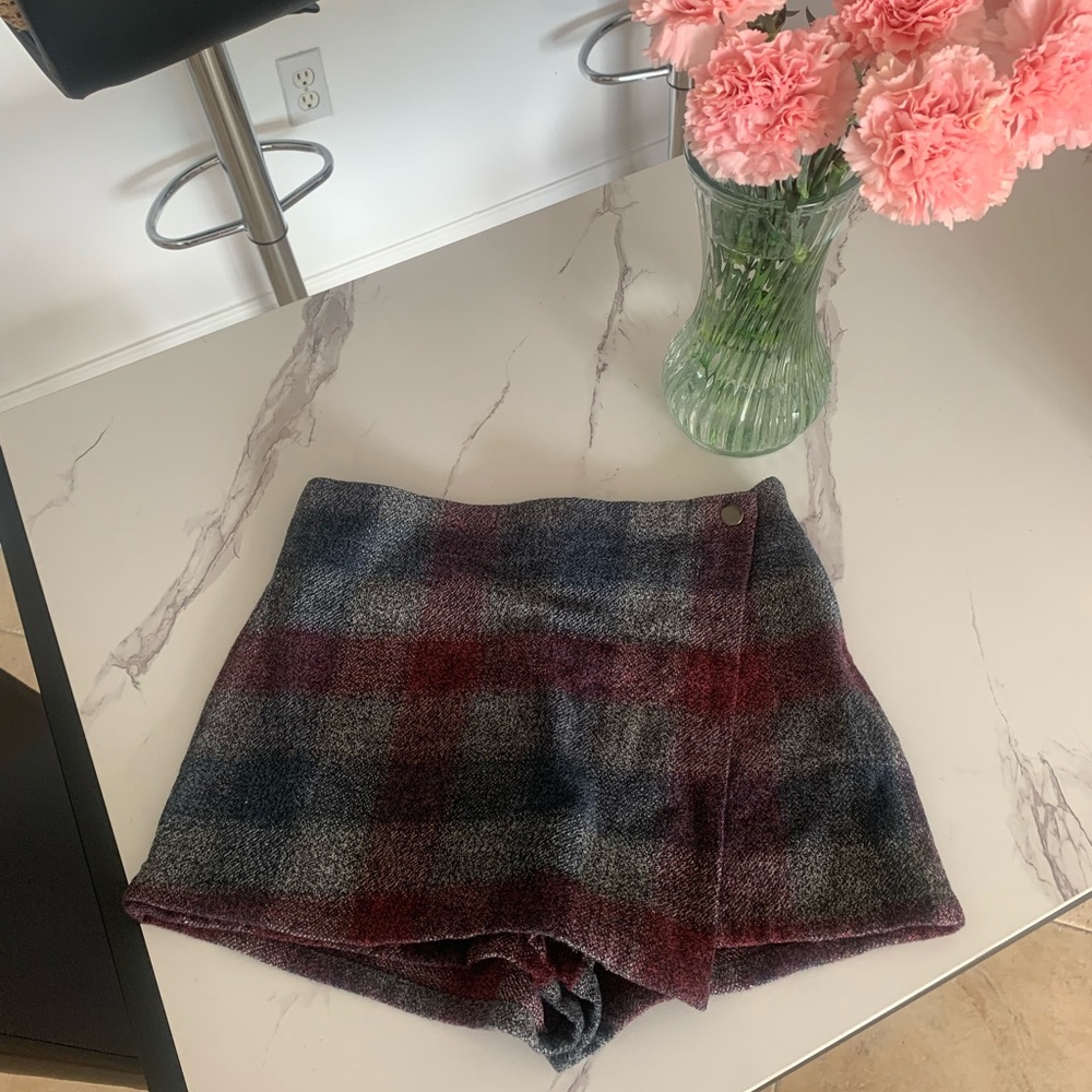 New with tags Free People Plaid Preppy Mini Skort